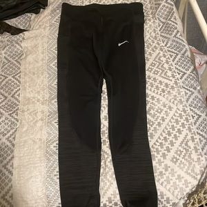 Black Nike leggings with design